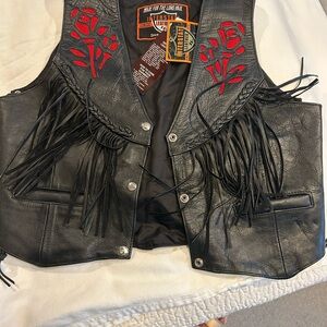 Interstate leather women vest